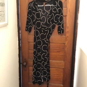 Wrap dress mid length